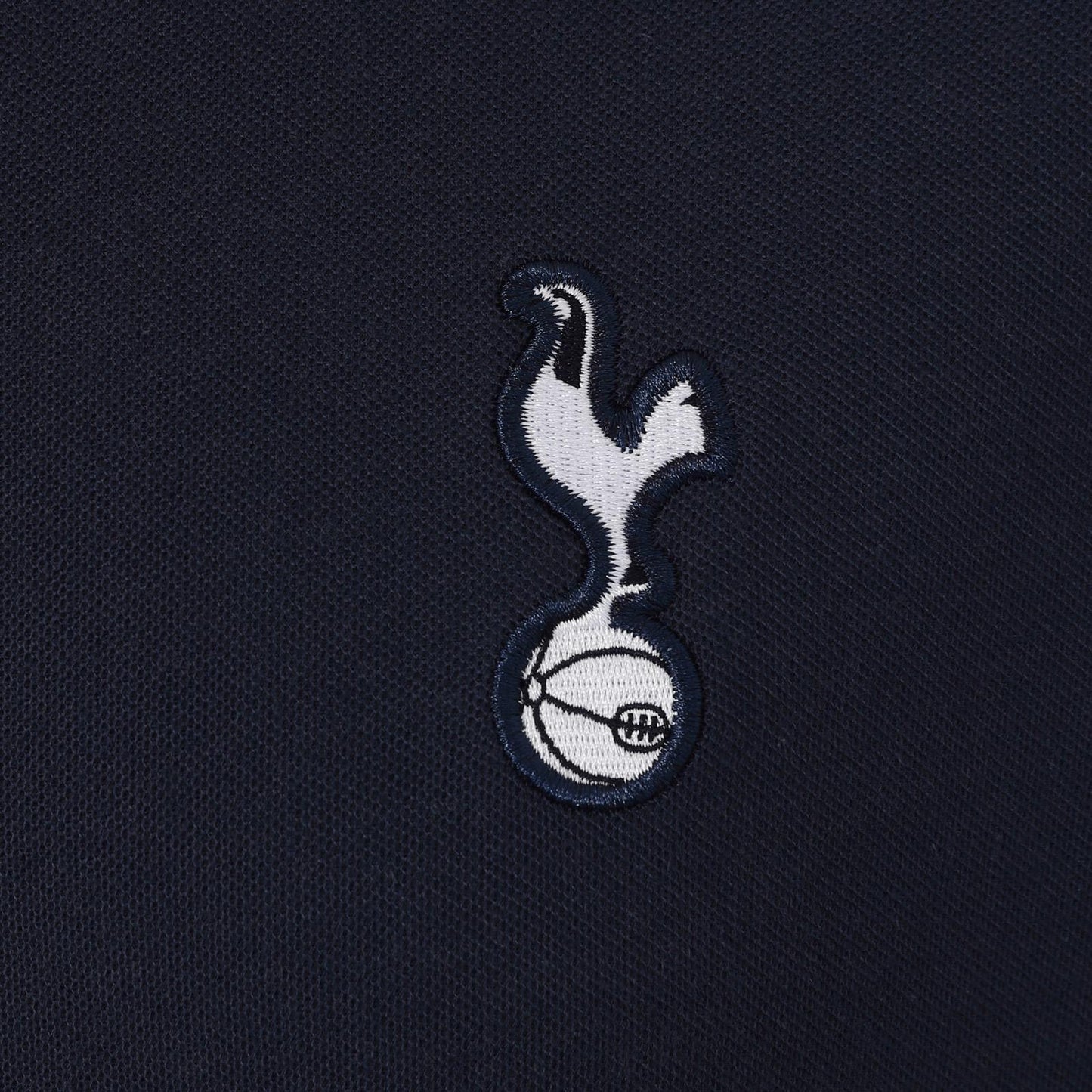 Navy - Side - Tottenham Hotspur FC Mens Contrast Polo Shirt