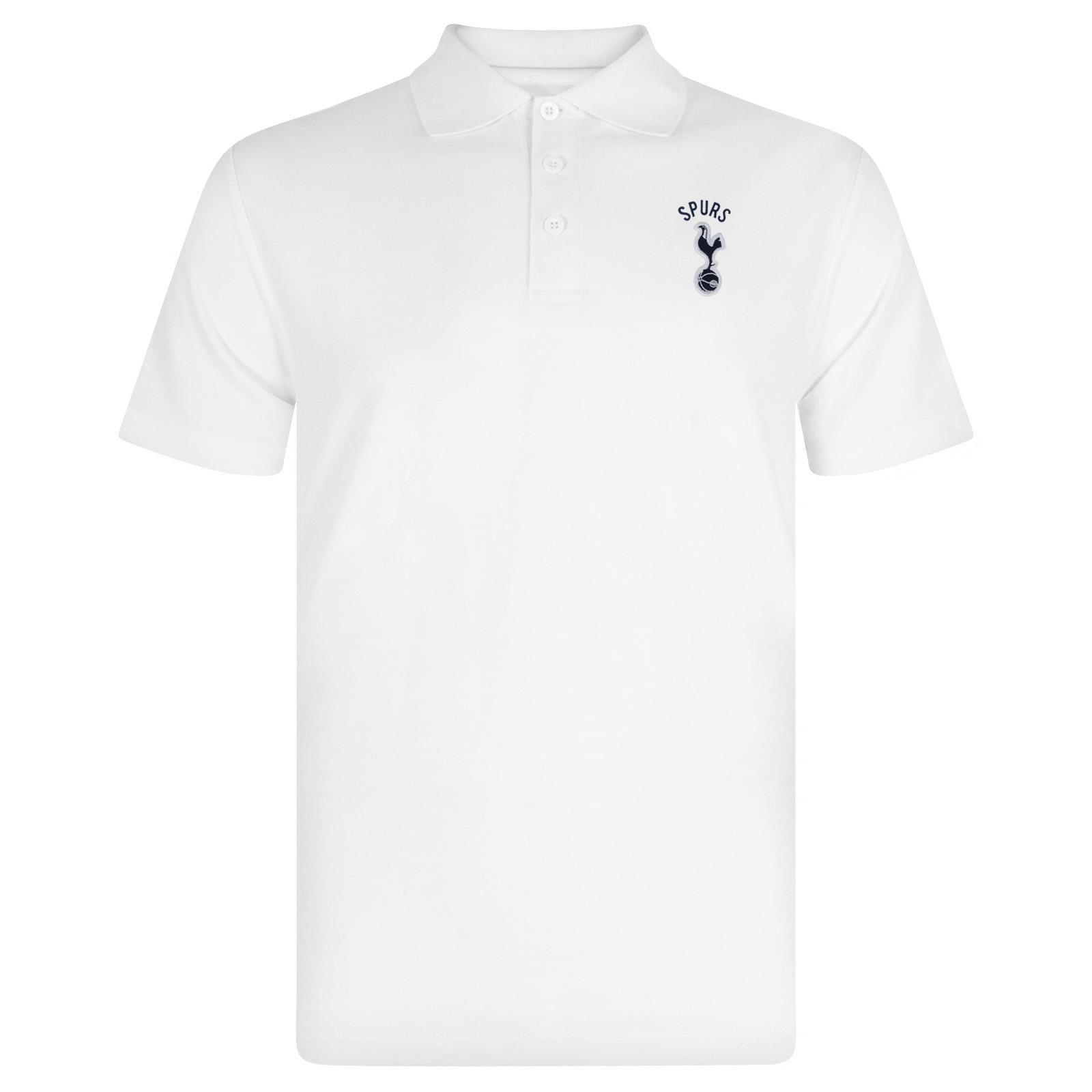 White - Back - Tottenham Hotspur FC Mens Polo Shirt