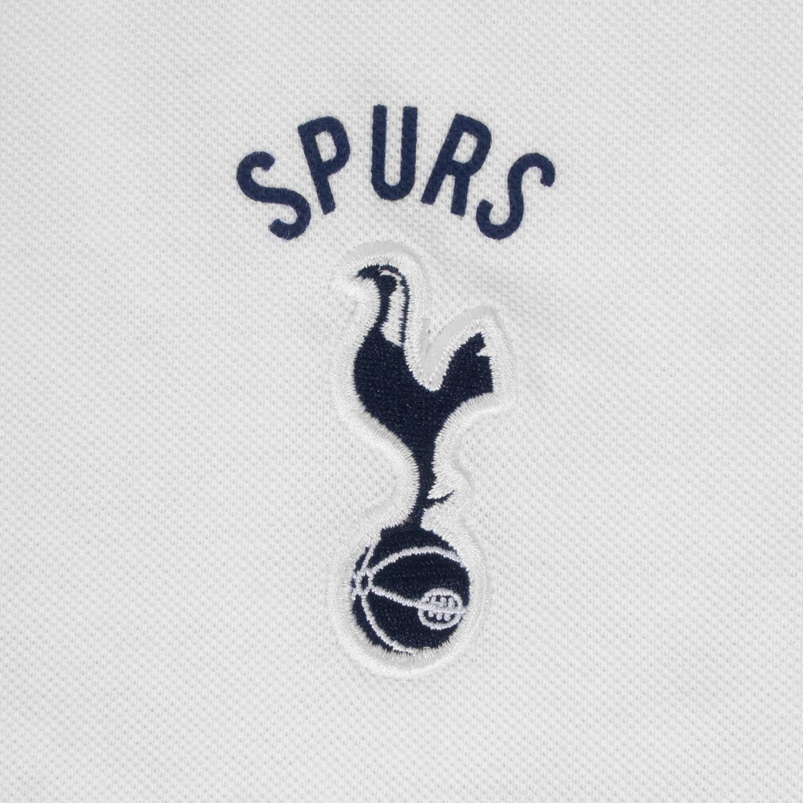 White - Side - Tottenham Hotspur FC Mens Polo Shirt