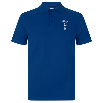 Marine - Back - Tottenham Hotspur FC Mens Crest Polo Shirt