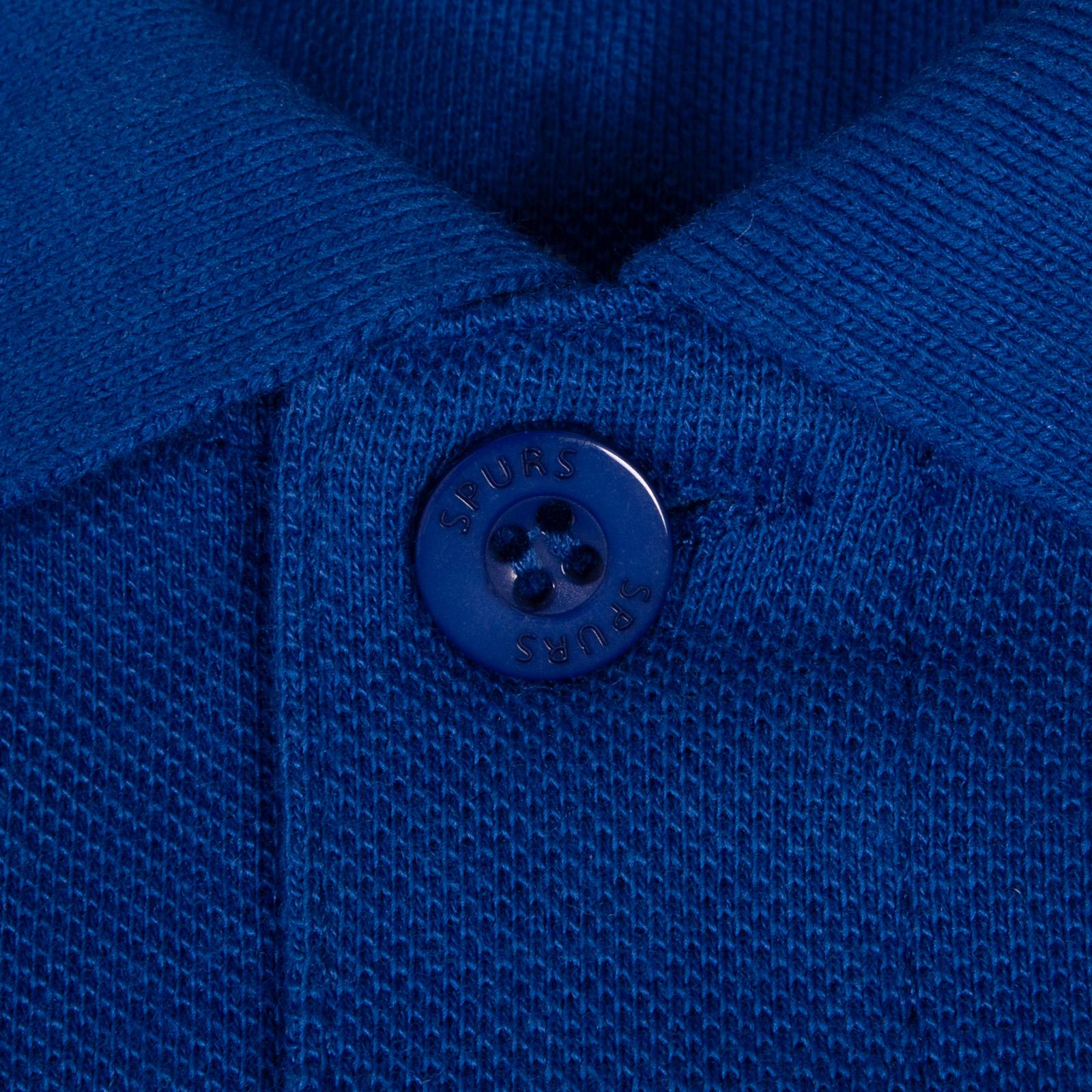 Marine - Close up - Tottenham Hotspur FC Mens Crest Polo Shirt
