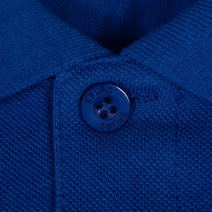 Marine - Close up - Tottenham Hotspur FC Mens Crest Polo Shirt