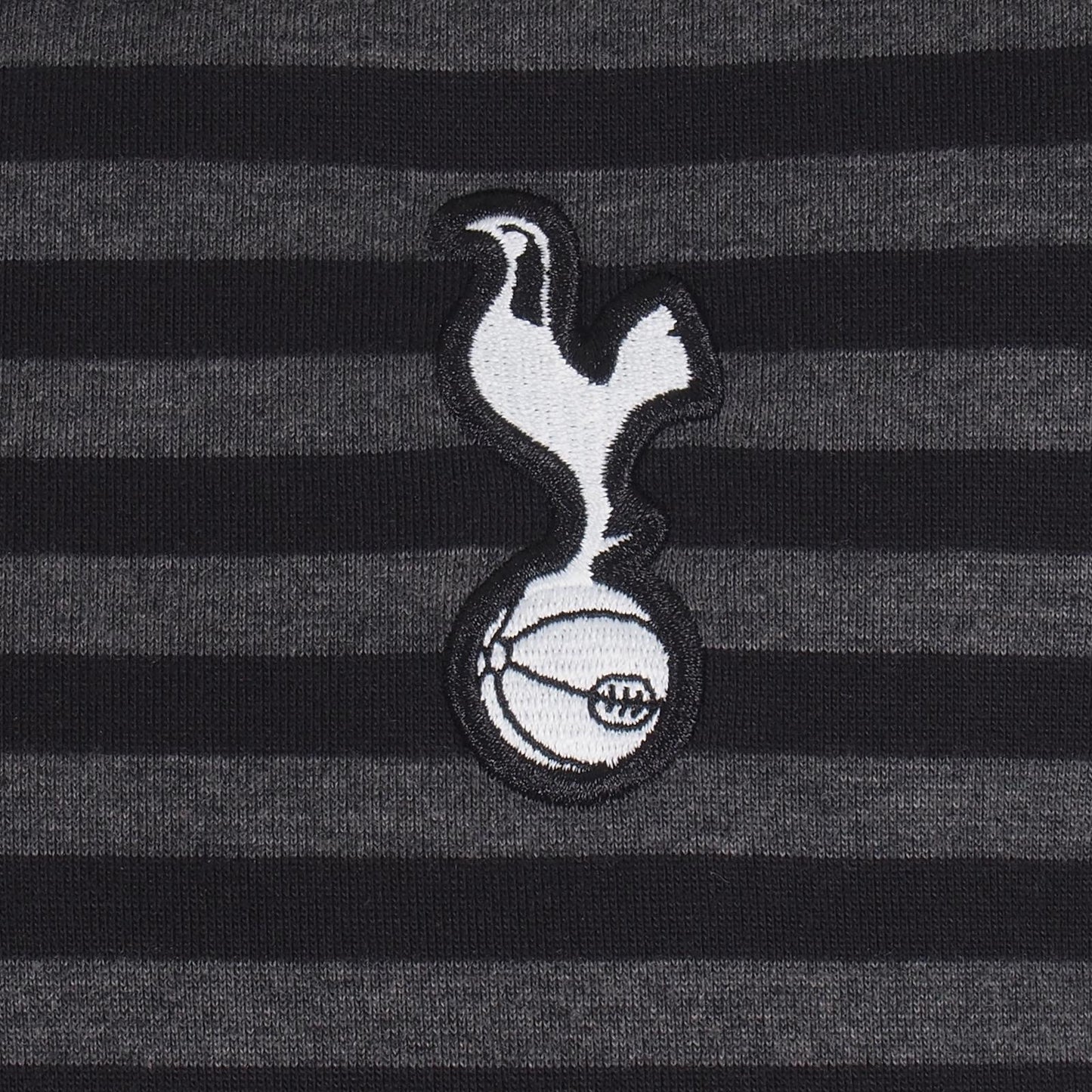 Black-Grey - Back - Tottenham Hotspur FC Mens Stripe Polo Shirt