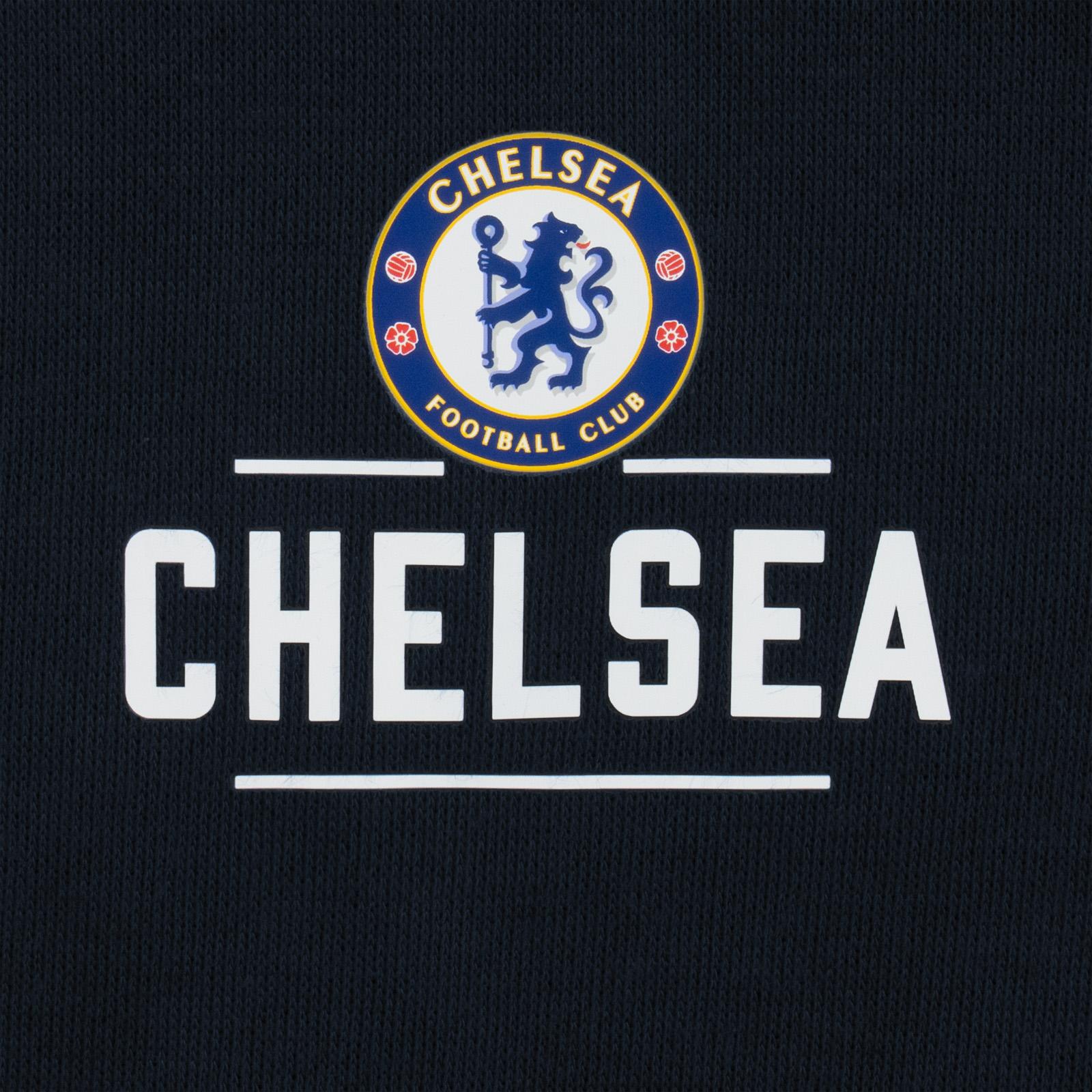 Navy Blue - Back - Chelsea FC Boys Full Zip Hoodie