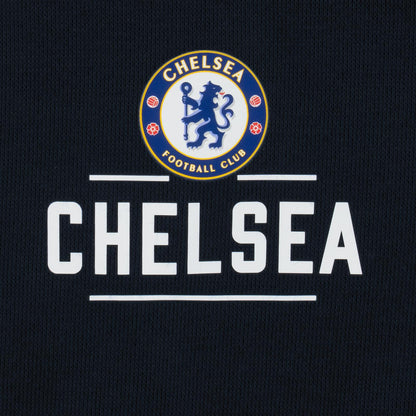 Navy Blue - Back - Chelsea FC Boys Full Zip Hoodie