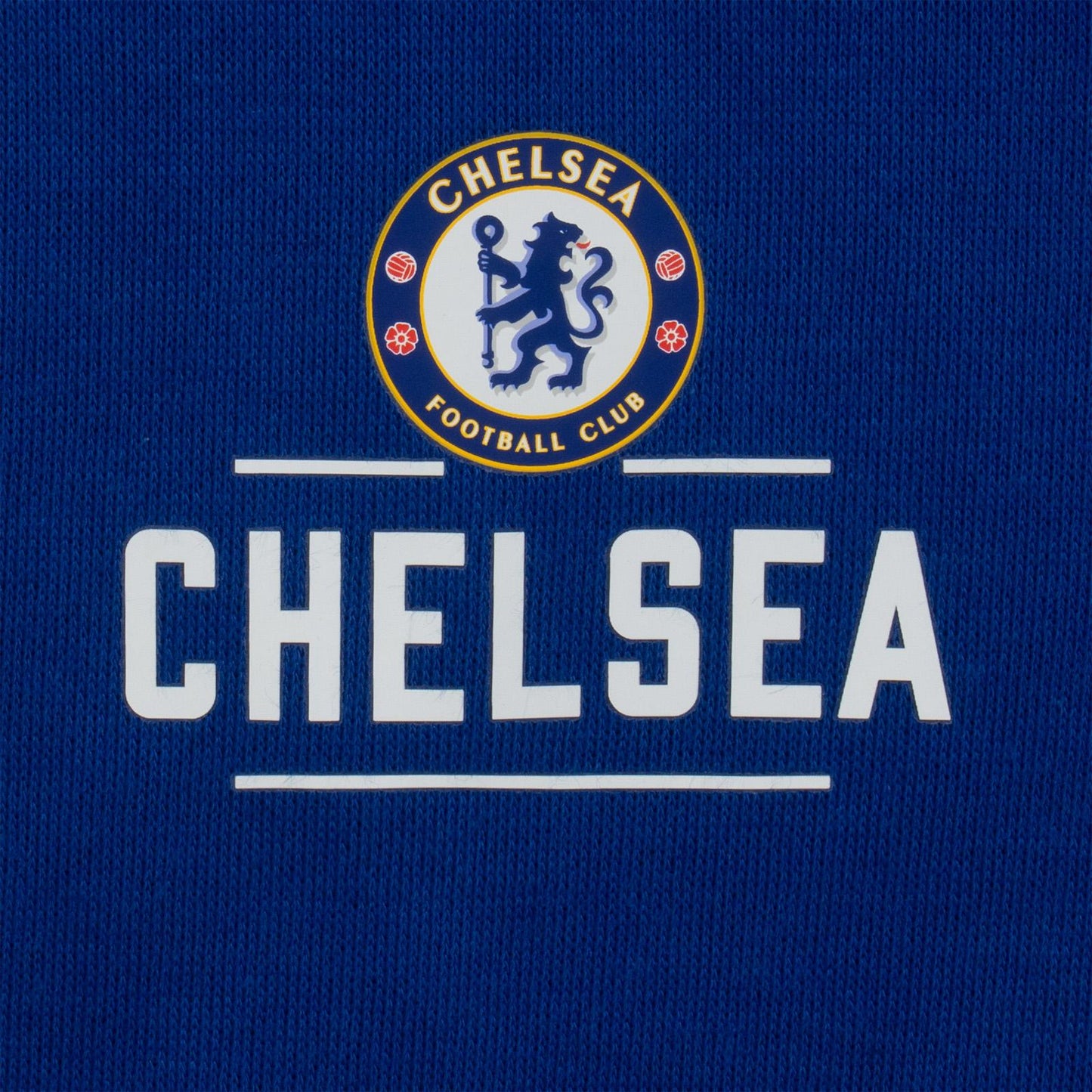 Royal Blue - Side - Chelsea FC Boys Full Zip Hoodie