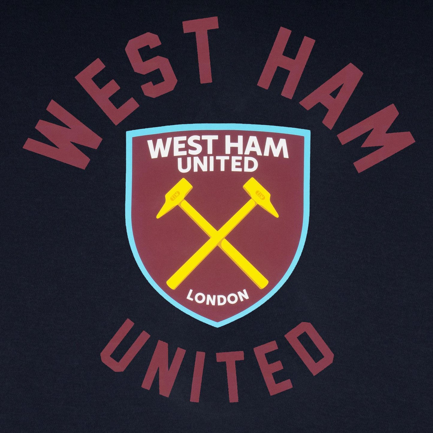 Navy - Lifestyle - West Ham United FC Mens Graphic Fleece Hoodie