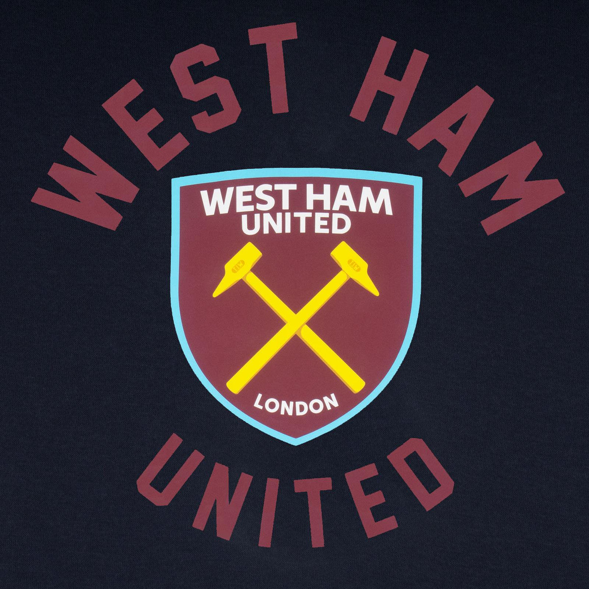 Navy - Lifestyle - West Ham United FC Mens Graphic Fleece Hoodie