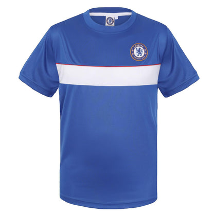 Royal Blue - Front - Chelsea FC Boys Polyester T-Shirt