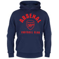 Navy Blue - Front - Arsenal FC Boys Fleece Hoodie