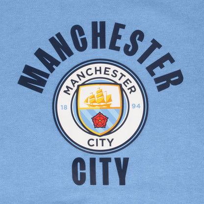 Sky Blue - Side - Manchester City FC Boys Fleece Hoodie