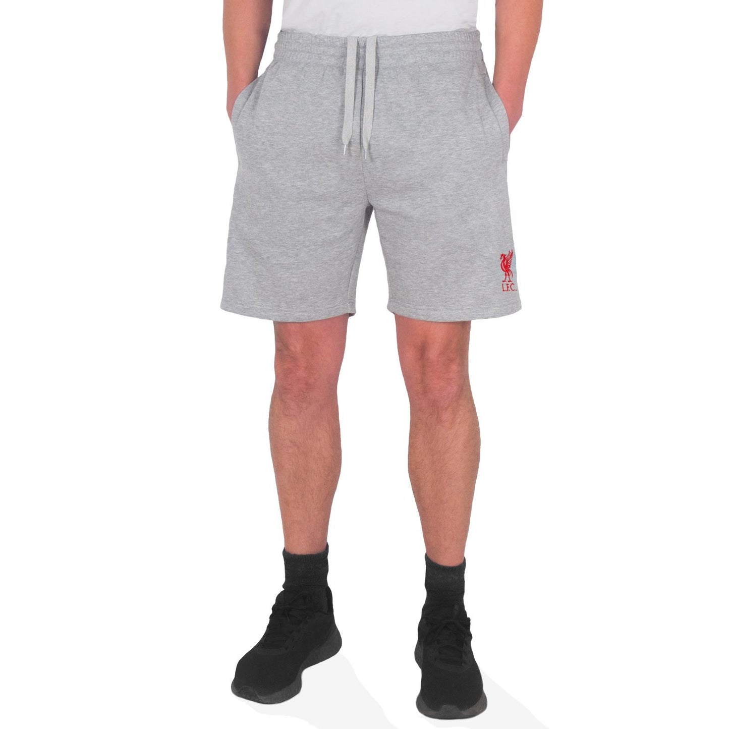 Grey - Lifestyle - Liverpool FC Mens Fleece Shorts