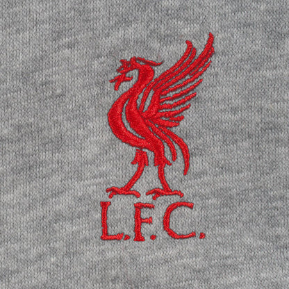 Grey - Pack Shot - Liverpool FC Mens Fleece Shorts