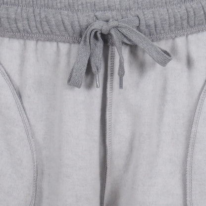 Grey - Close up - Liverpool FC Mens Fleece Shorts