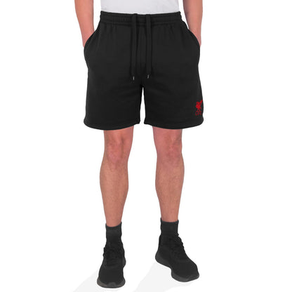 Black - Lifestyle - Liverpool FC Mens Fleece Shorts