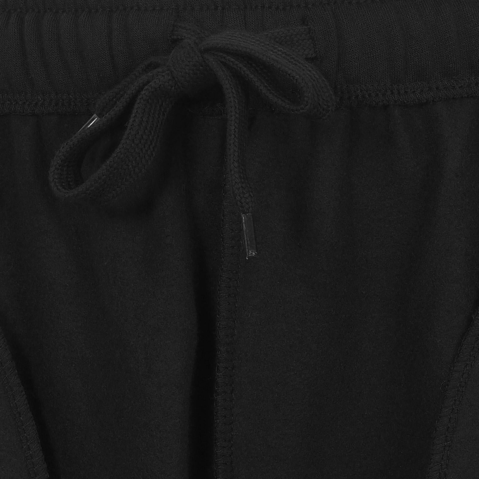 Black - Close up - Liverpool FC Mens Fleece Shorts