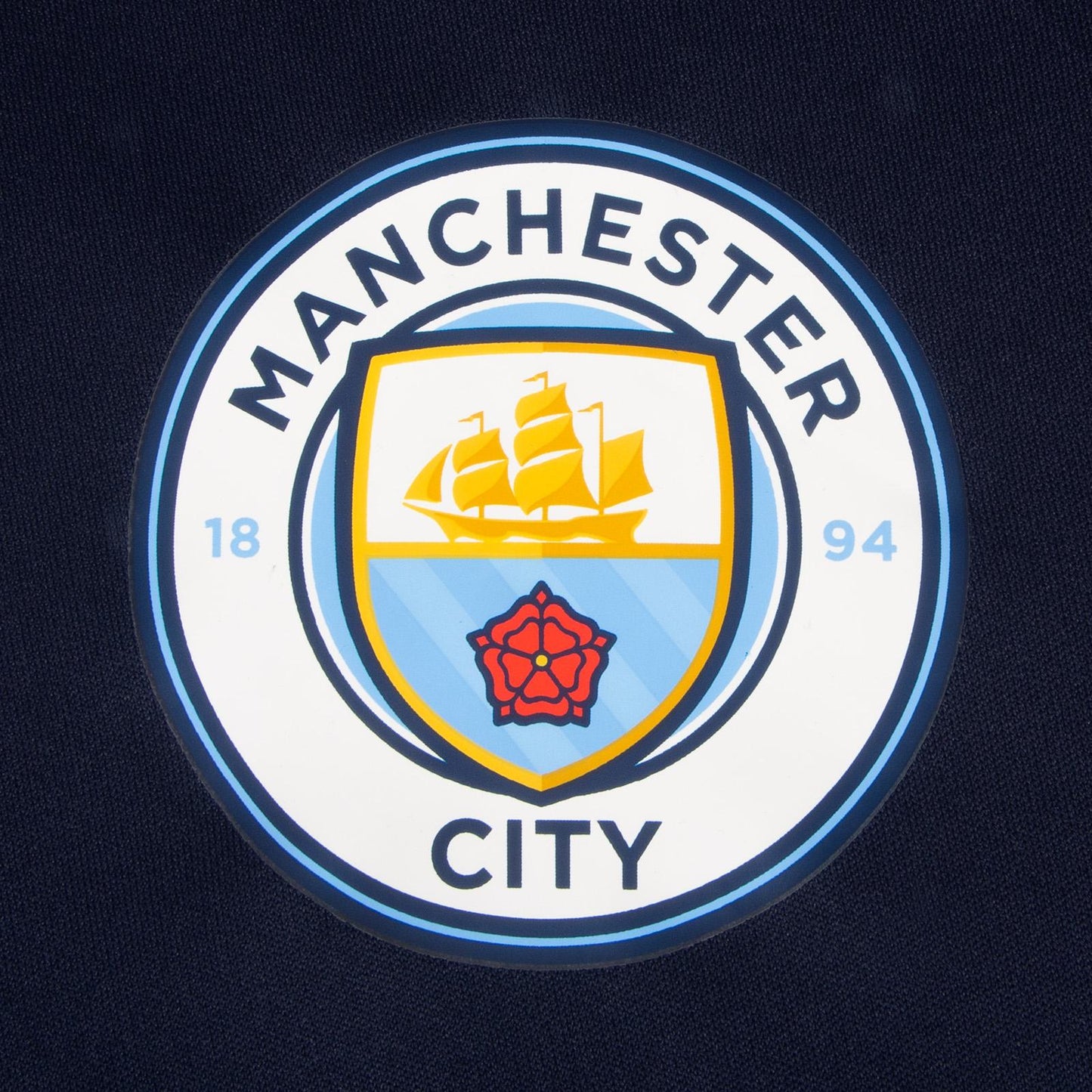 Navy - Side - Manchester City FC Boys Polyester T-Shirt