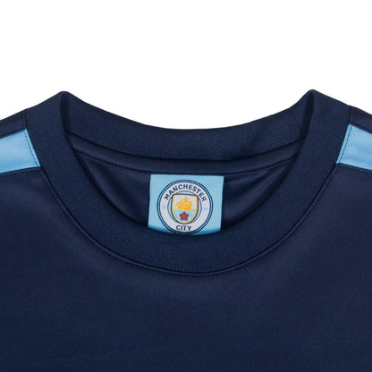 Navy - Lifestyle - Manchester City FC Boys Polyester T-Shirt