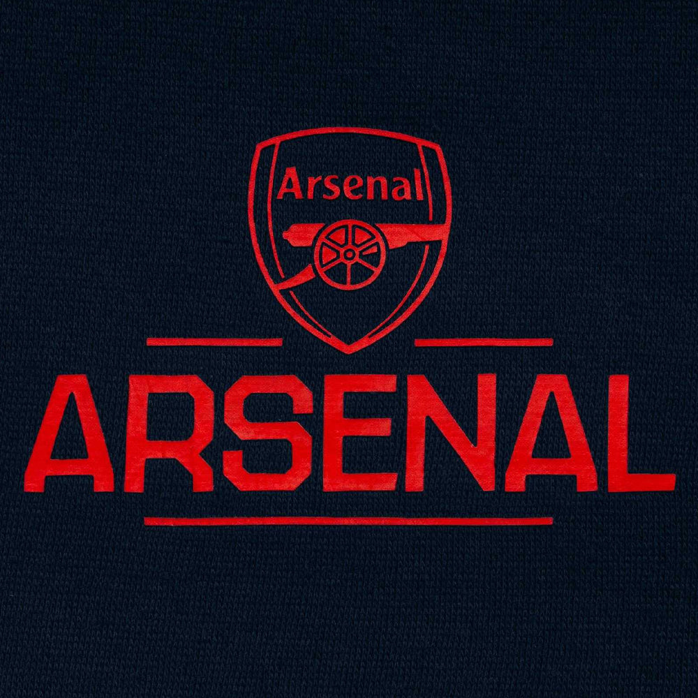 Navy Blue - Side - Arsenal FC Mens Fleece Hoodie