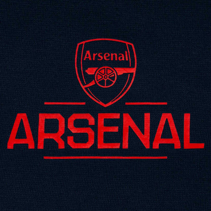 Navy Blue - Side - Arsenal FC Mens Fleece Hoodie