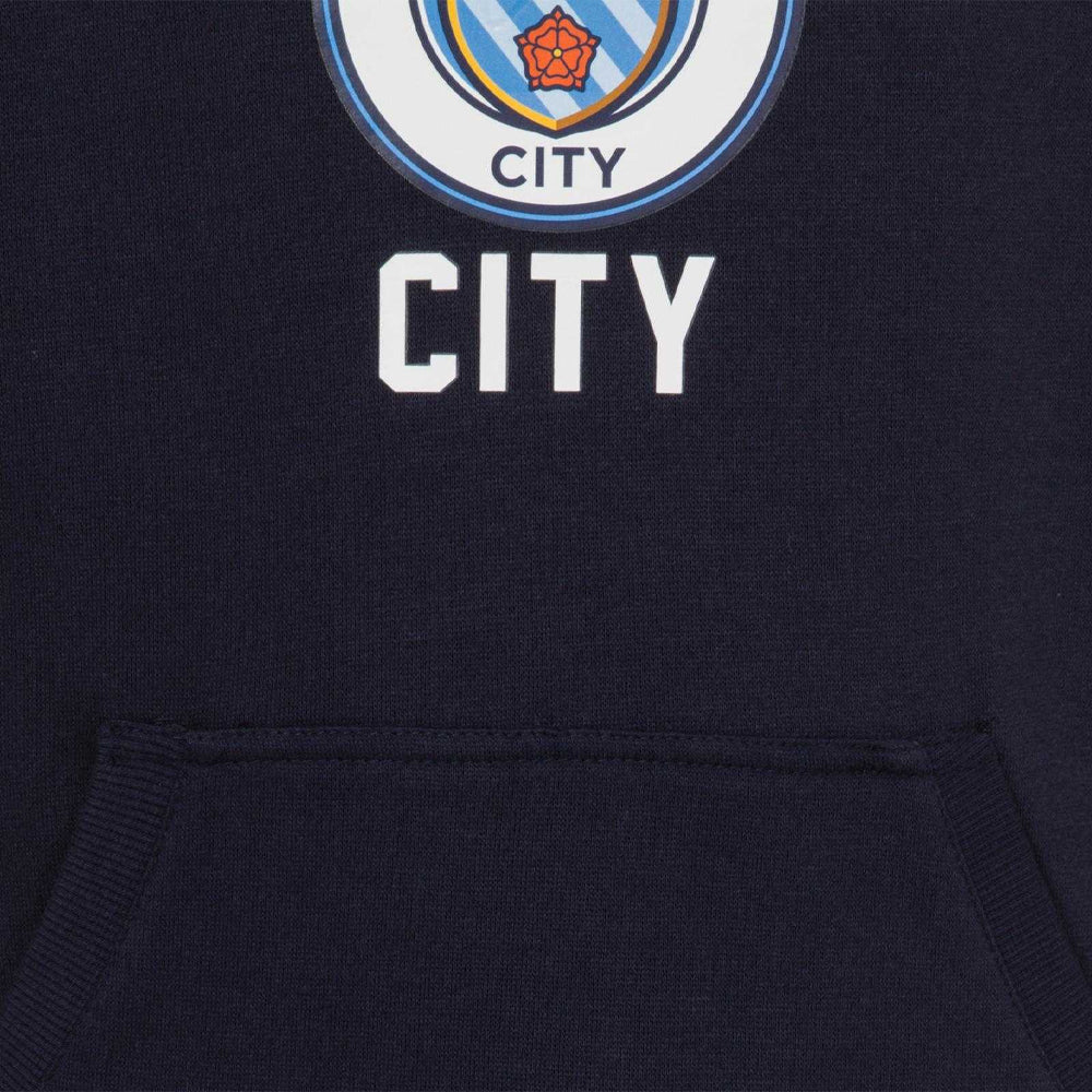 Navy Blue - Lifestyle - Manchester City FC Mens Graphic Fleece Hoodie