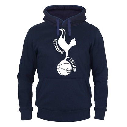 Navy Blue - Front - Tottenham Hotspur FC Mens Graphic Fleece Hoodie