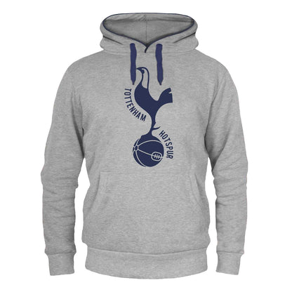 Grey - Front - Tottenham Hotspur FC Mens Graphic Fleece Hoodie