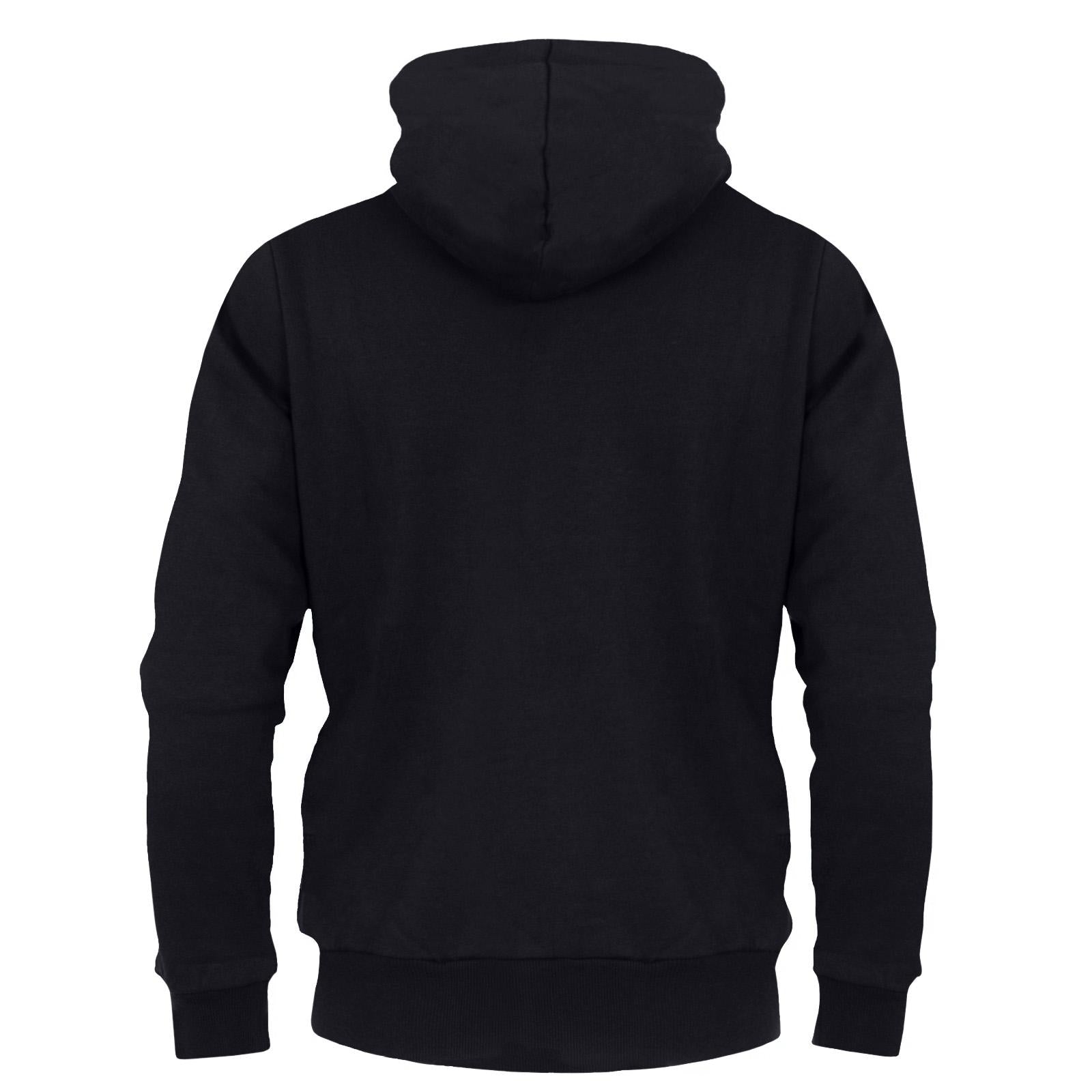 Black - Back - Newcastle United FC Mens Fleece Full Zip Hoodie