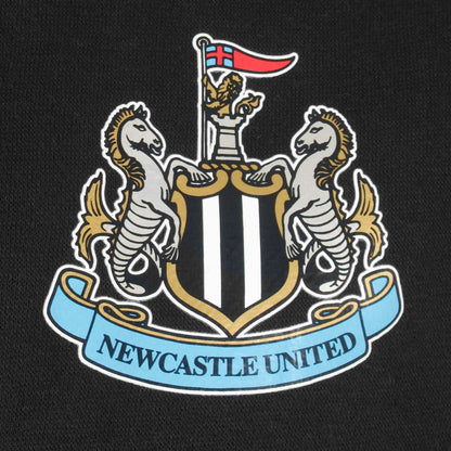 Black - Side - Newcastle United FC Mens Fleece Full Zip Hoodie