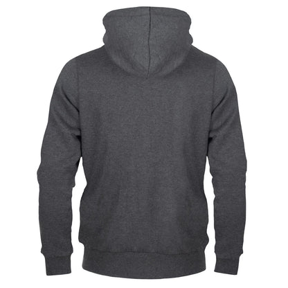 Grey - Back - Newcastle United FC Mens Fleece Full Zip Hoodie