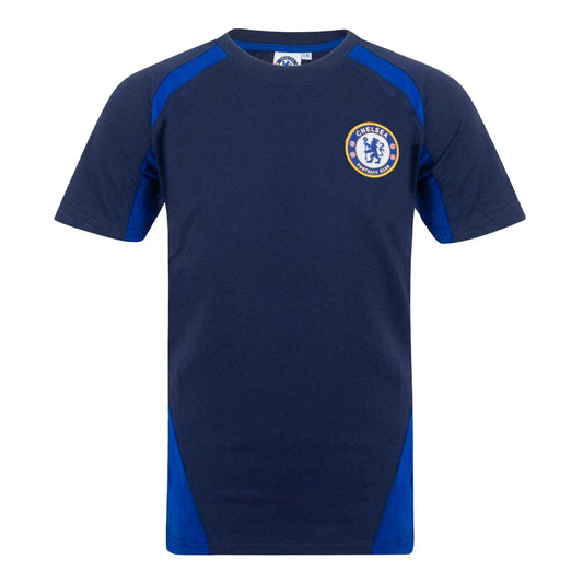 Navy Blue - Front - Chelsea FC Boys Cotton T-Shirt