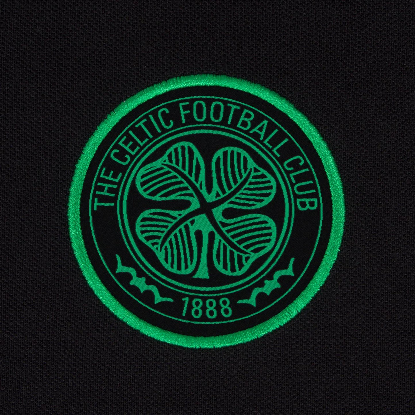 Black - Lifestyle - Celtic FC Mens Contrast Sleeves Polo Shirt