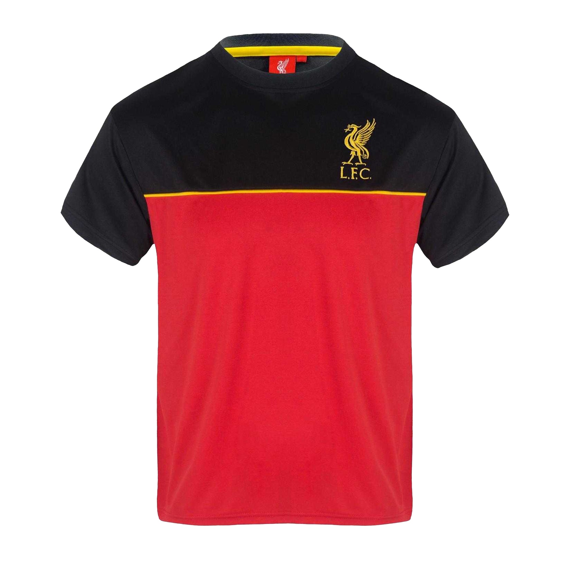 Red-Black - Front - Liverpool FC Boys Polyester T-Shirt