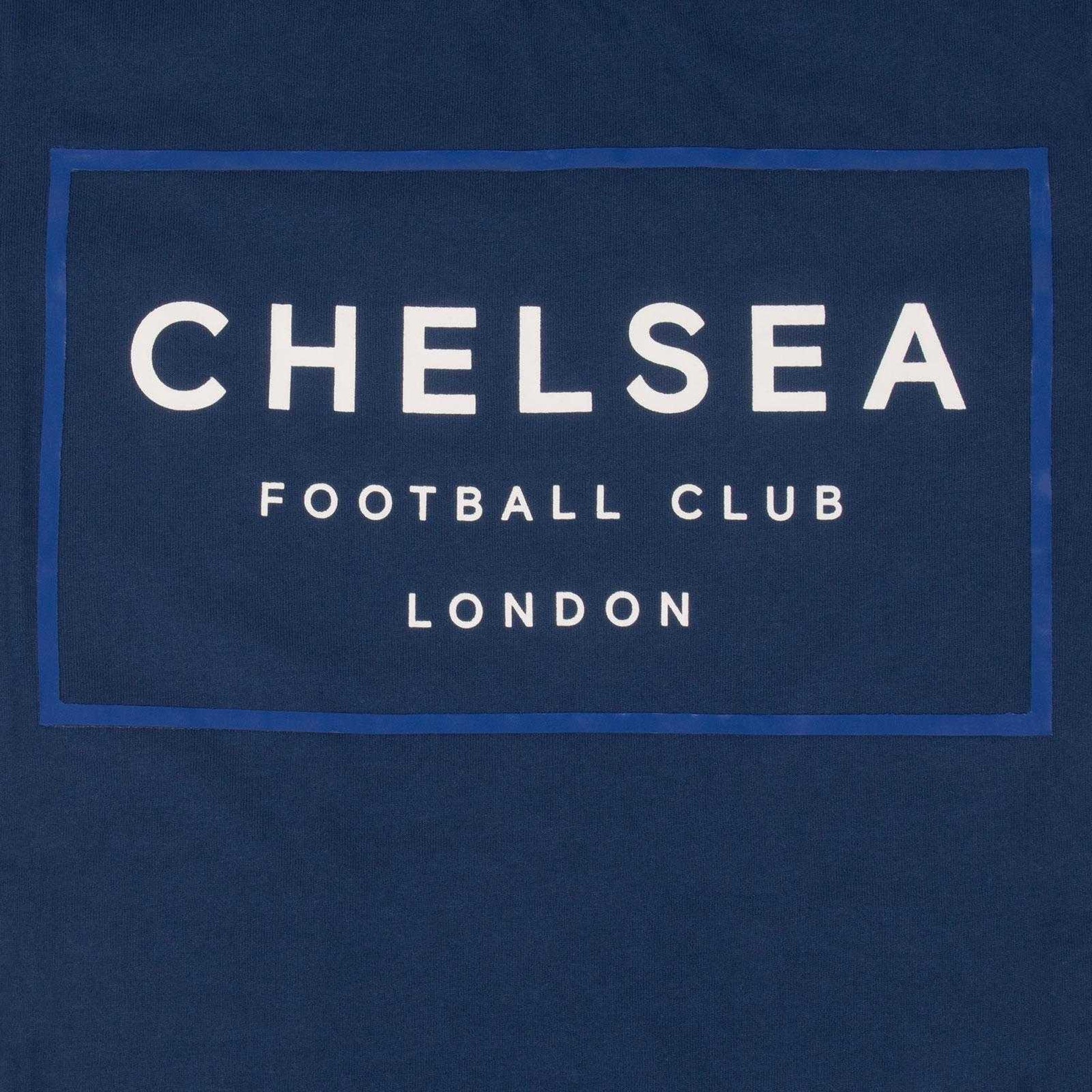 Navy Blue - Back - Chelsea FC Boys Graphic T-Shirt
