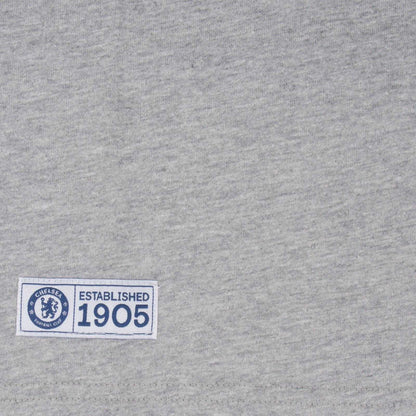Grey - Side - Chelsea FC Boys Crest T-Shirt