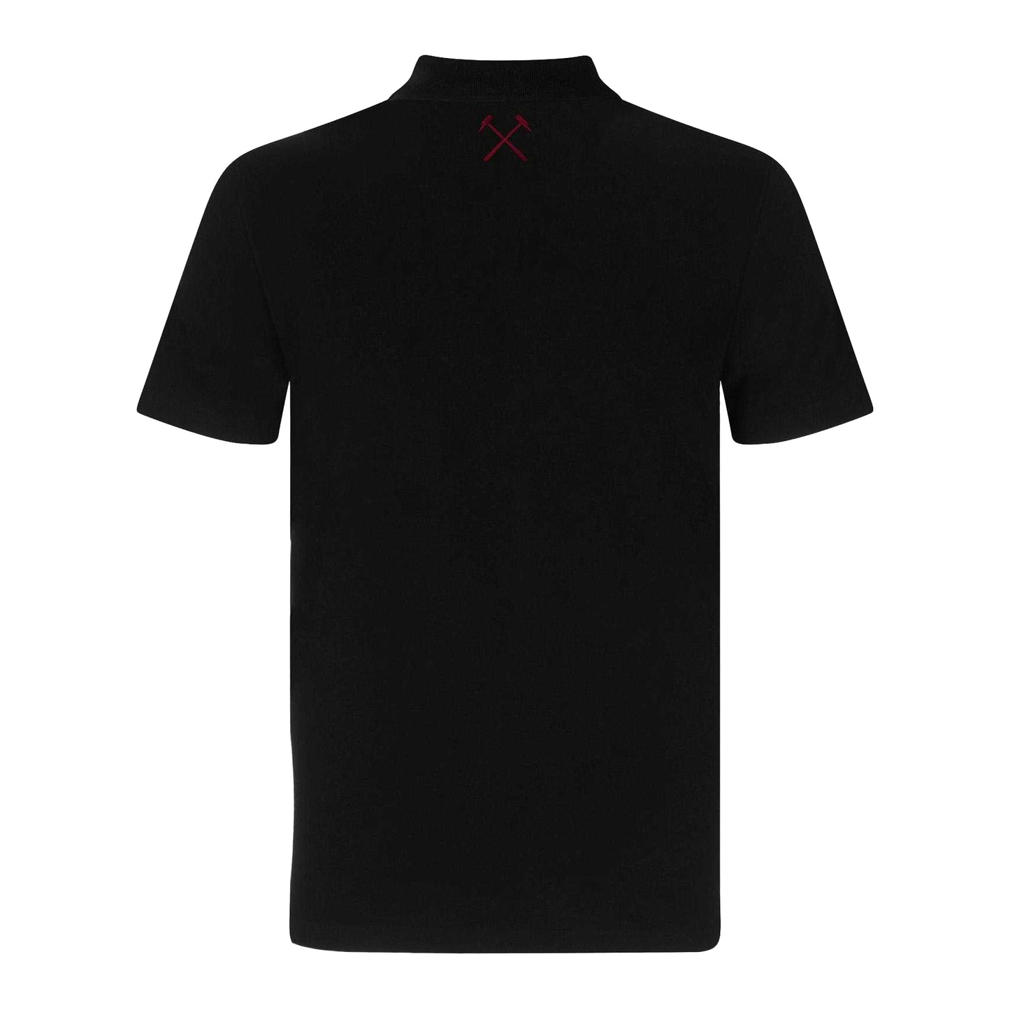 Black - Back - West Ham United FC Mens Crest Polo Shirt