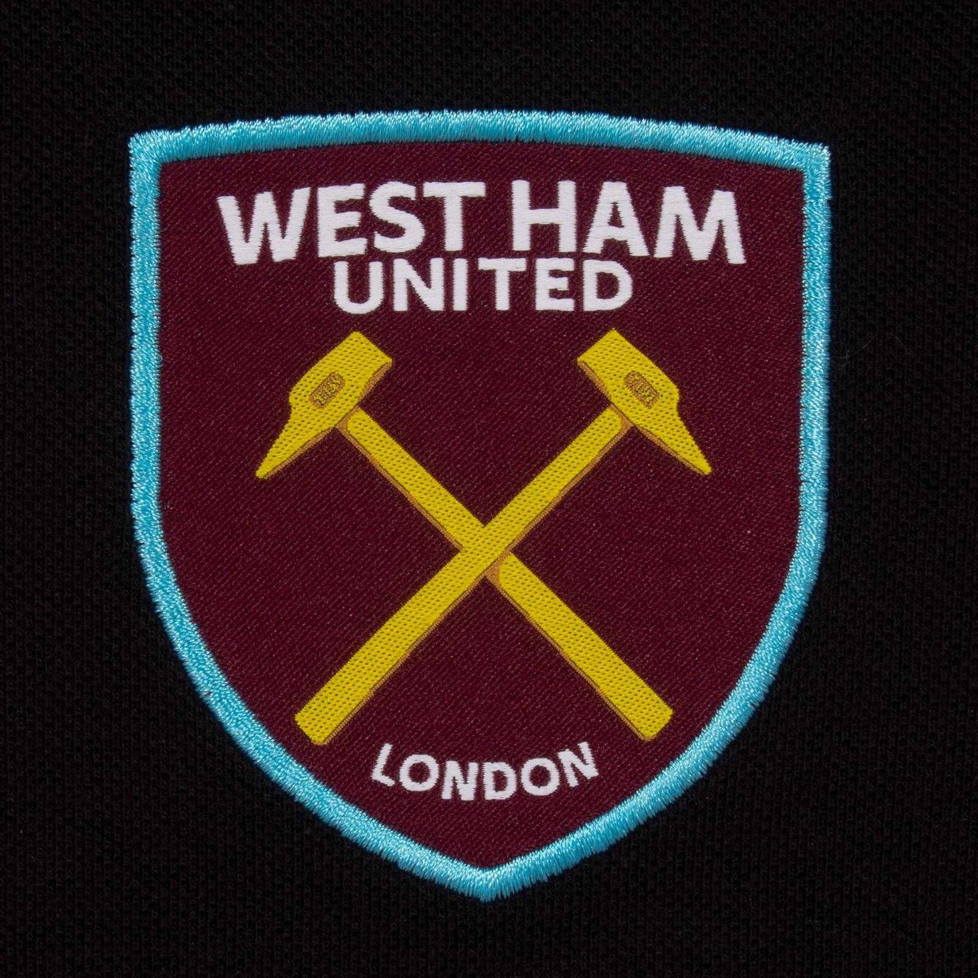 Black - Lifestyle - West Ham United FC Mens Crest Polo Shirt