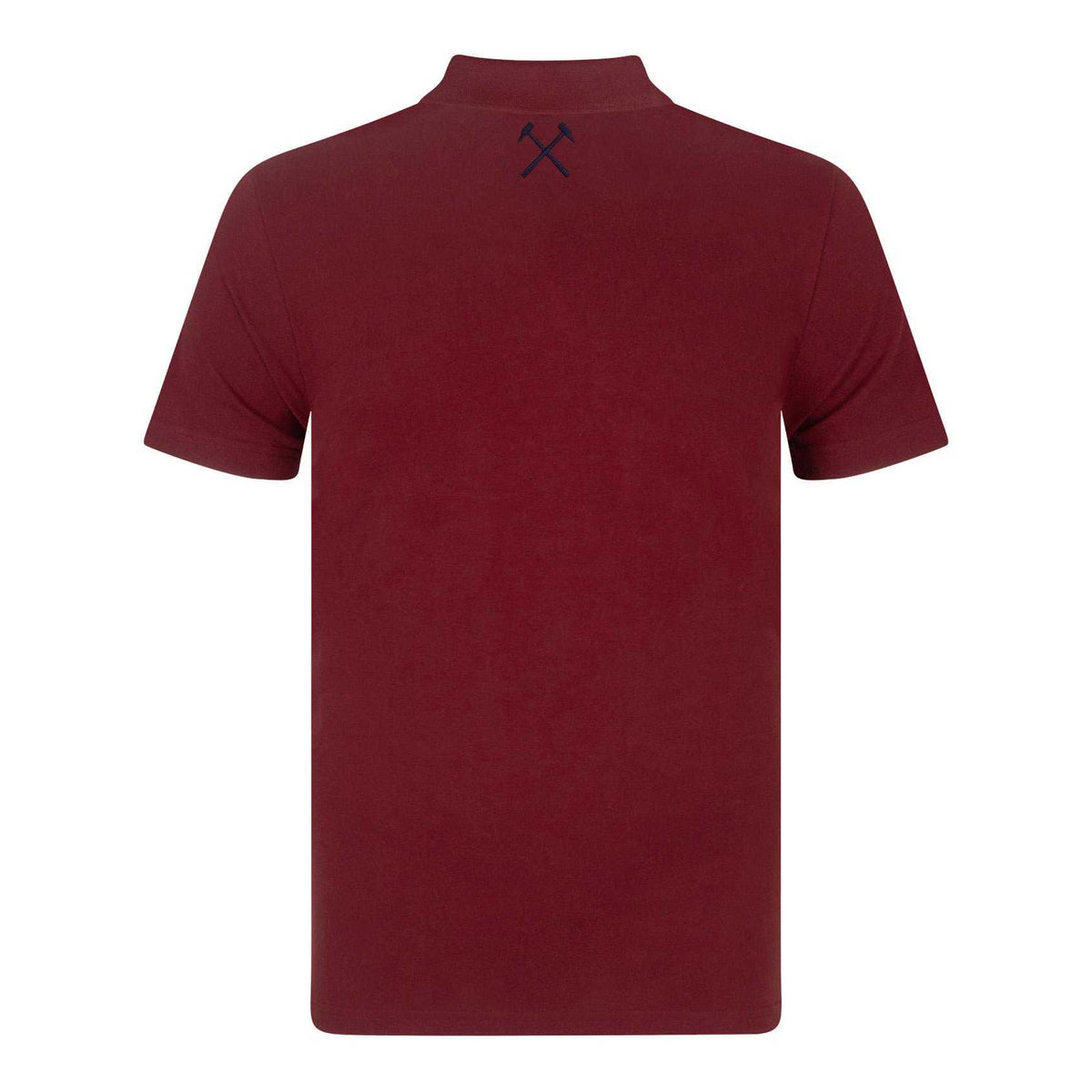 Claret - Back - West Ham United FC Mens Crest Polo Shirt