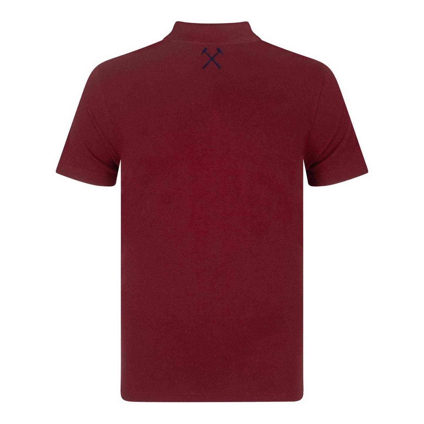 Claret - Back - West Ham United FC Mens Crest Polo Shirt