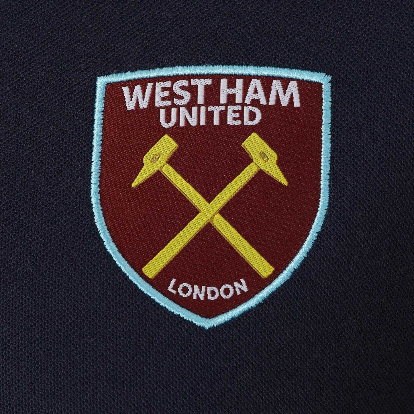 Navy - Lifestyle - West Ham United FC Mens Contrast Sleeves Polo Shirt