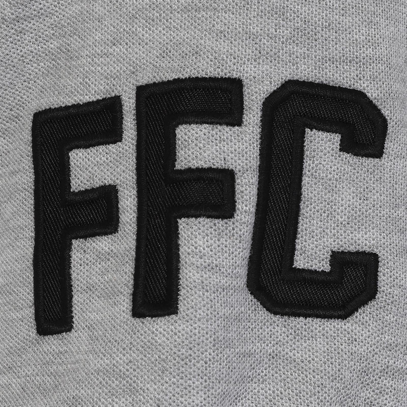 Black - Pack Shot - Fulham FC Mens Contrast Sleeves Polo Shirt