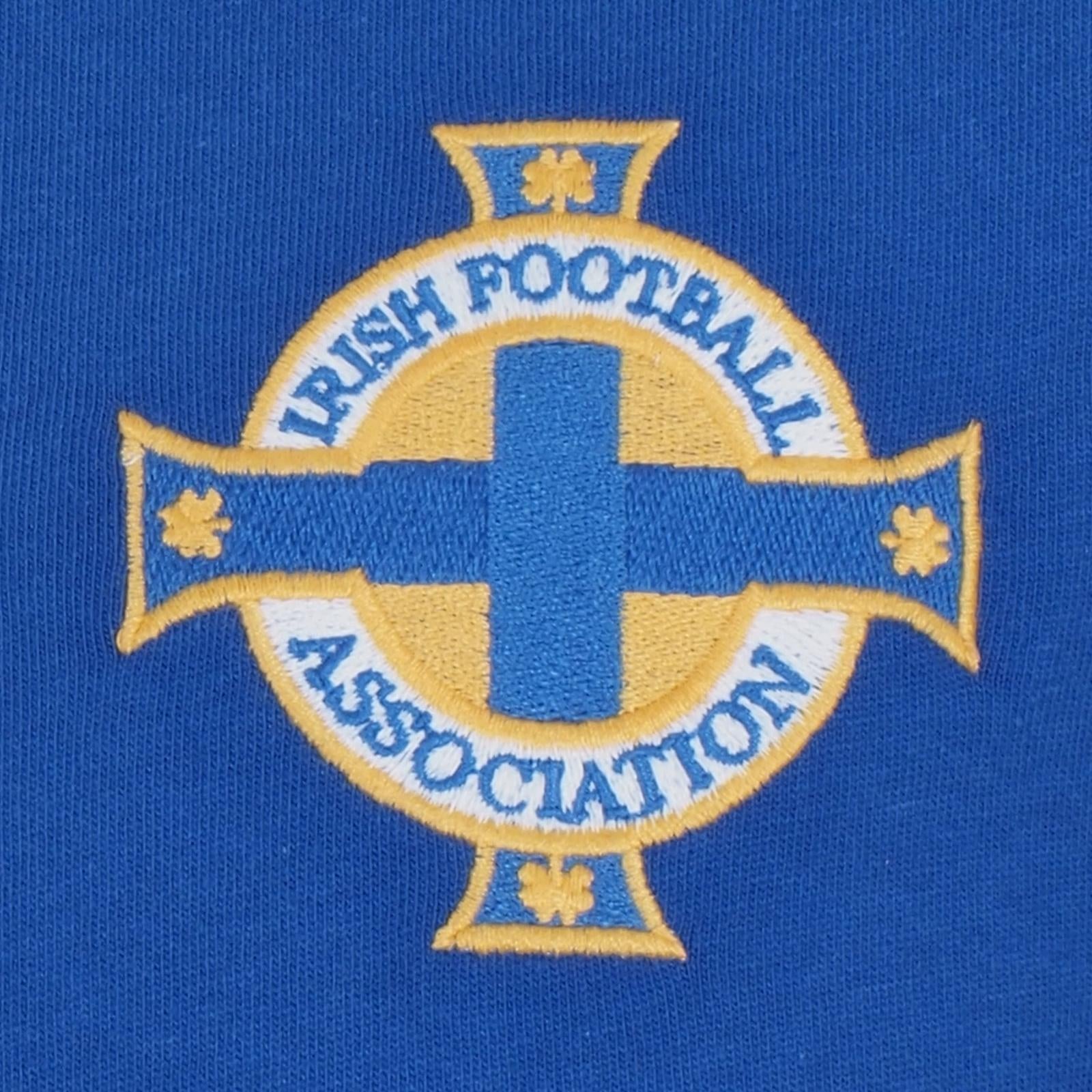 Blue - Side - Northern Ireland FA Mens Retro T-Shirt