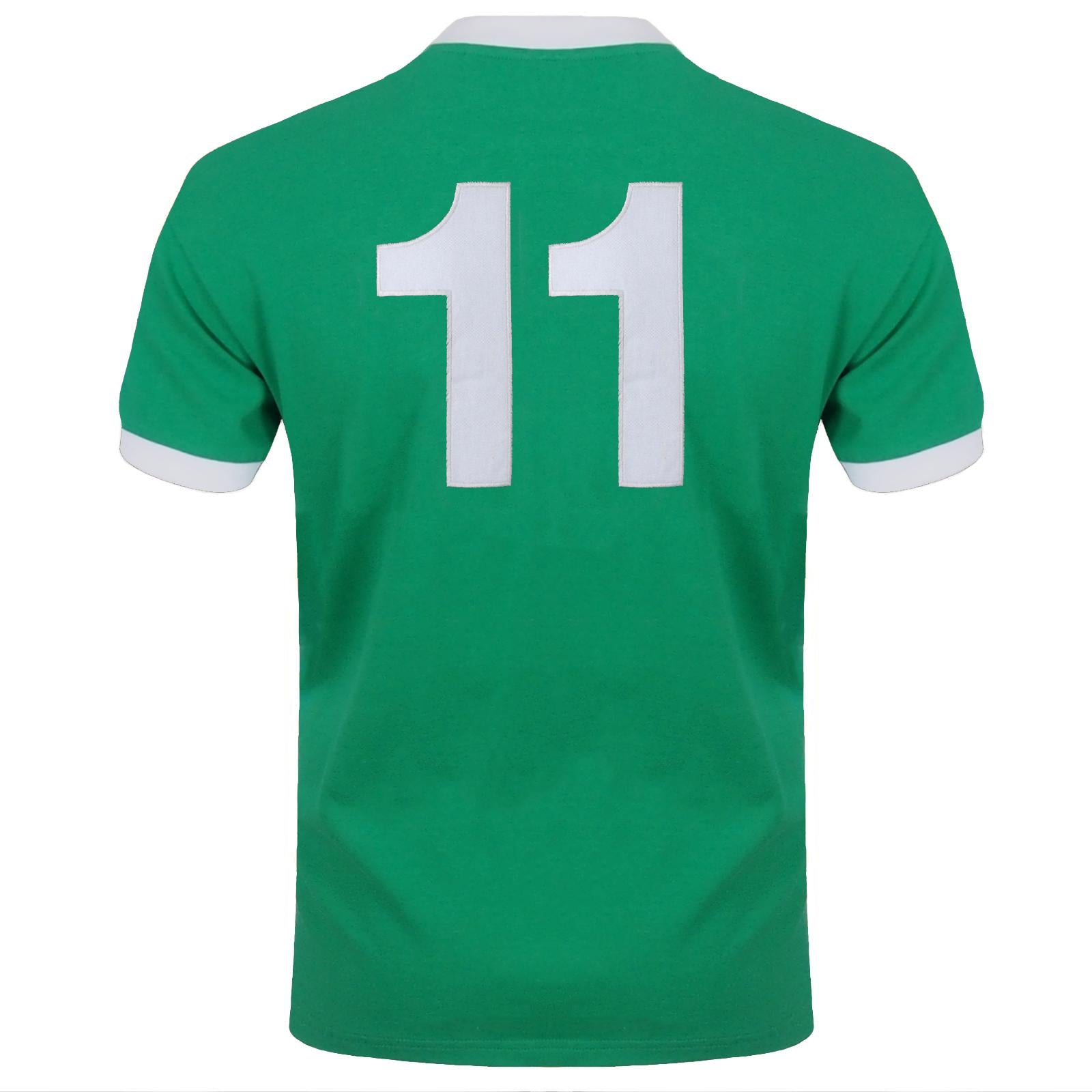 Green - Back - Northern Ireland FA Mens Retro T-Shirt