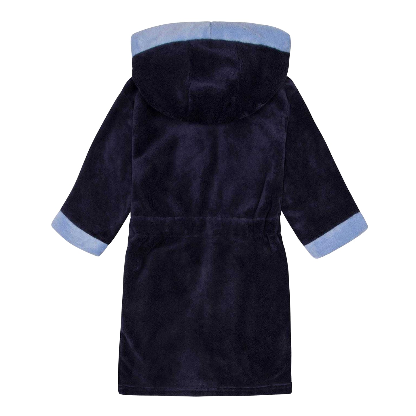 Navy Blue - Back - Manchester United FC Boys Crest Fleece Dressing Gown