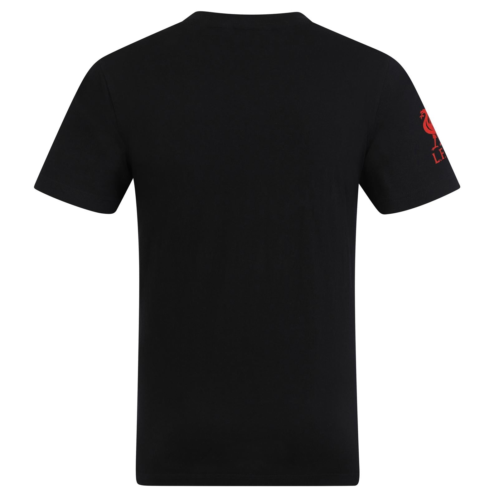 Black - Back - Liverpool FC Boys Crest T-Shirt