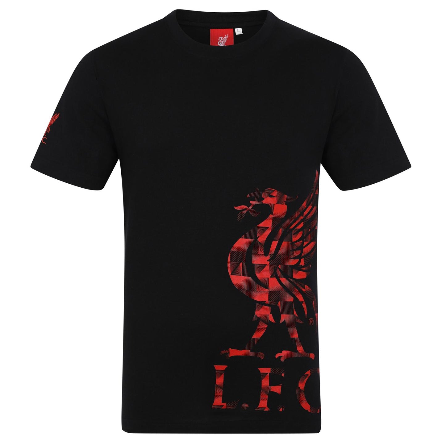 Black - Front - Liverpool FC Boys Crest T-Shirt
