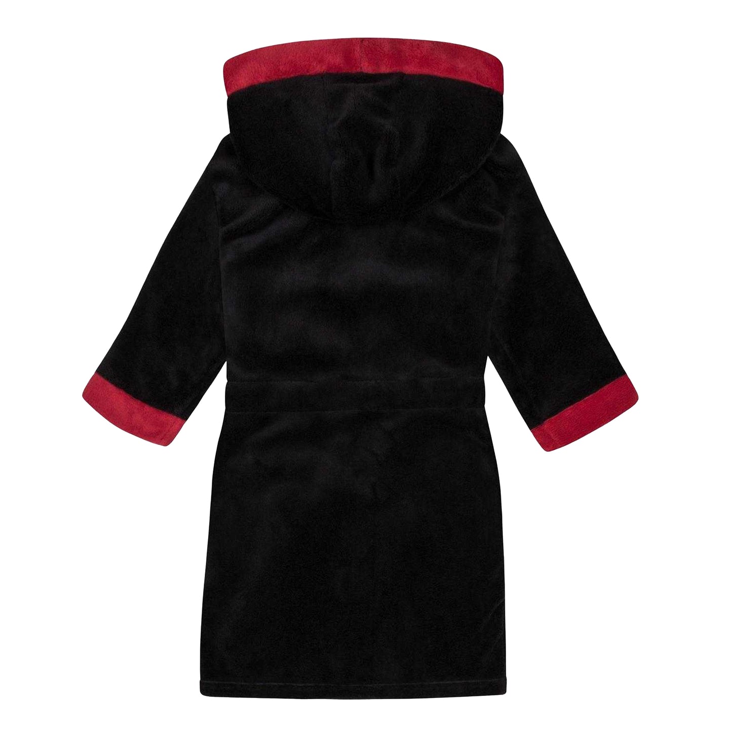 Black - Back - Manchester United FC Boys Crest Fleece Dressing Gown