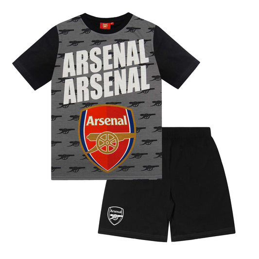 Black - Front - Arsenal FC Boys Pyjama Set