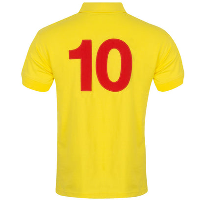 Yellow - Side - FA Wales Mens 1976 John Toshack Retro Away Shirt