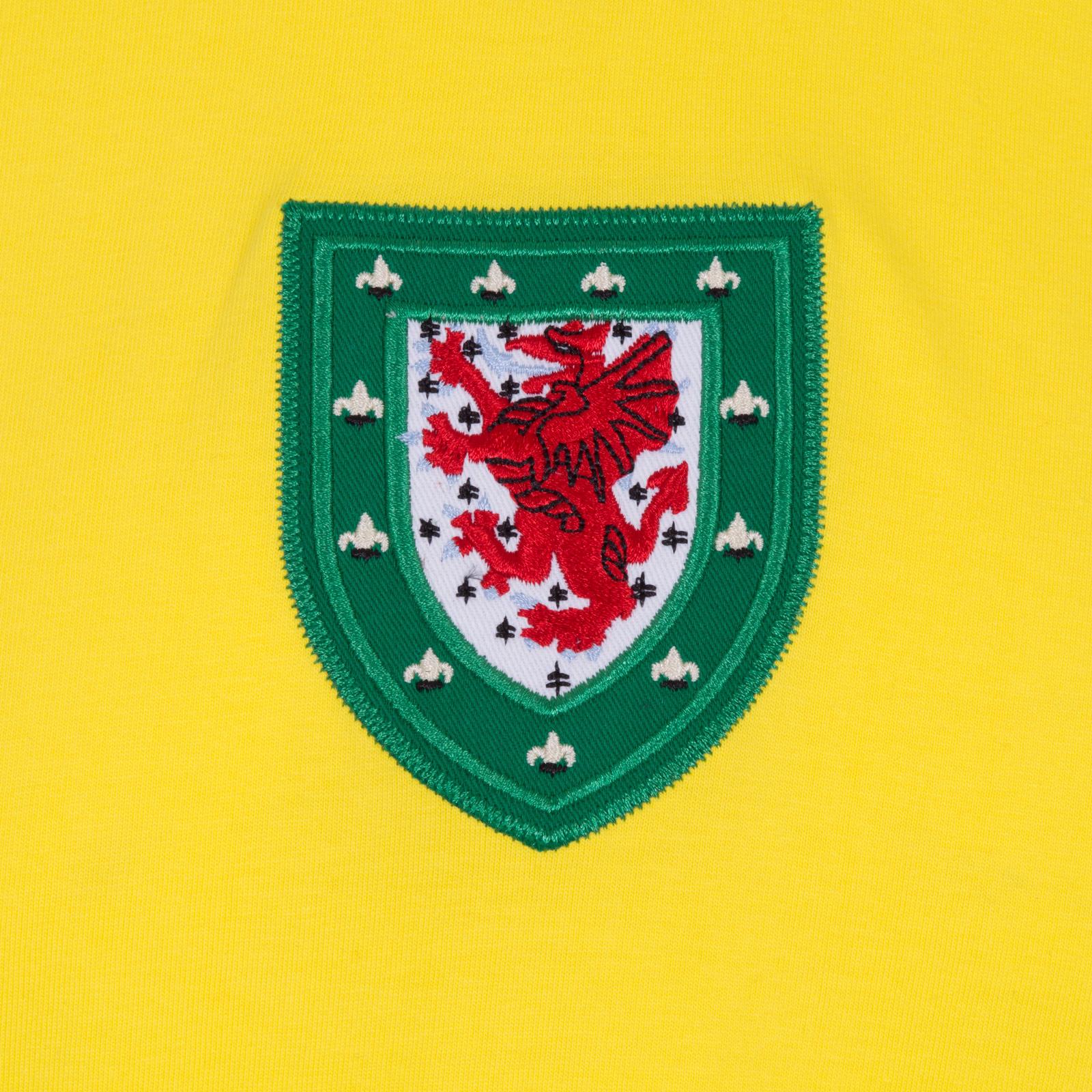 Yellow - Lifestyle - FA Wales Mens 1976 John Toshack Retro Away Shirt